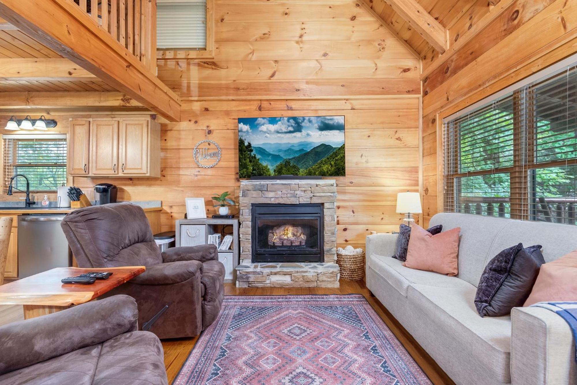 Elegant & Cozy Cabin Near Pigeon Forge Sevierville Eksteriør bilde